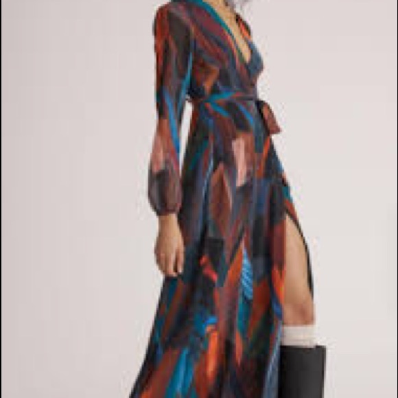 NEW! Anthropologie x Hutch Lysette Wrap Maxi Dress - Picture 2 of 3